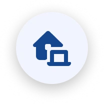 House and laptop icon